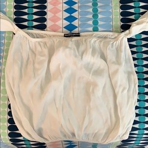 brandy melville off the shoulder white top!